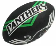42511 PENRITH PANTHERS NRL LOGO FULL SIZE 5 LARGE FOOTBALL FOOT BALL FOOTY