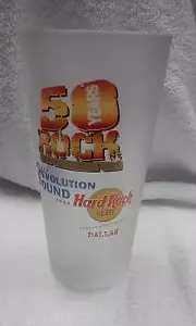 Hard Rock Cafe/Pepsi Frosted Pint Glass Dallas "The Revolution of Sound"