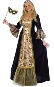 Masquerade Queen Medieval Adults Costume