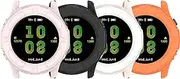 Intended for Garmin Forerunner 255 Case Soft Anti-Scratch Bumper TPU Shock-Proof Bezel Protective Shell Protector Cover Intended for Garmin Forerunner 255 Watch Cover (Black&Pink&White&Orange)