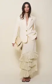 [Johanna Ortiz] Memorias Hacia El Sur Natural Palm Clutch