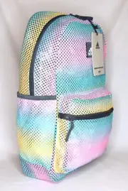 New Adidas Hermosa II Mesh Backpack -- Gradient Flash Aqua/Onix Grey