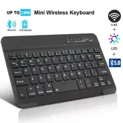 Bluetooth Wireless Keyboard Mini Keyboard 2.4G Rechargeable Gaming Receiver
