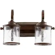 Quorum International 5073-2-39 San Miguel Bathroom Vanity Light Vintage Copper