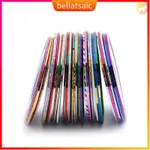 30 ROLLS MIXED COLORS NAIL-STRIPING ART TAPE LINE STICKER DI