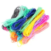 20 Pcs Plastic Beading Thread Lanyard String Bracelets Stitching Sewing Thread