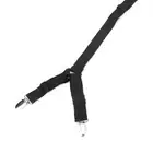 Bed Sheet Holder Anti-slip Fixing Buckle Elastic Straps With 8 Clips Black