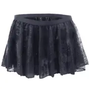 Men Lingerie Sissy Underwear Hollow Out Lace Skirted Low Rise Elastic Waistband