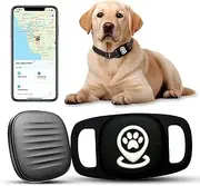 Pet Tracker for Dog, Dog Tracker Smart Pet Location Tracker with Holder, Smart Item Finder, MFi Certificated Dog Tracking Device, No Monthly Fee, Works with Find My(iOS Only) (Black Case)