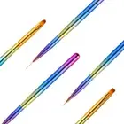 3Pcs Acrylic Nail Art Pen Tips UV Builder Gel Painting Brush Manicure Set Tool A