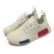 adidas 休閒鞋 NMD R1 女鞋 奶油白 藍紅 經典 緩震 支撐 襪套式 HQ4451