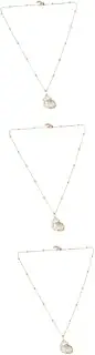 [LIFKOME] 3pcs Handmade Shell Conch Pendant Necklace Chain and Pendant Set Summer Beach Jewelry