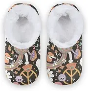 [Caihoyu] Kids Girls Boys Slippers Fuzzy Fleece Anti-Skid Sole Lightweight House Slipper Socks Hotel Travel Bedroom Airplane Party