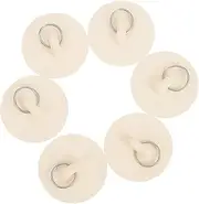 6pcs Rubber Sink Stopper Bath Plugs for Drain Stainproof Easy to Use for Kitchen Bath