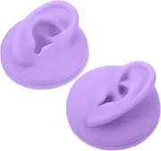 COLLBATH 2pcs Fake Ears Silicone Ear Piercing Model Realistic Teaching Aid for Jewelry