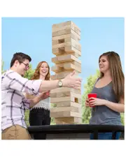 Hey! Play! Jumbo Traditional Tumbling Towers NoSize NoColor