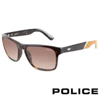 在飛比找momo購物網優惠-【POLICE】百搭義大利品牌造型鏡腳太陽眼鏡(琥珀 POS