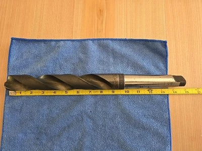 1-3/8" National Drill & Tool Company Vtg. HSS TWIST DRILL BIT USA MORSE TAPER