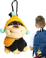 Plush Bag Charm - Cuddly Dog Doll Pendant Keychain | Bee Puppy Plush Keychain Bag Ornament | Cuddly Trendy Purse Pendant, Cute Doll Accessory For Kids Adults, Backpack Gift