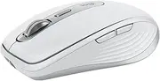 [Logitech] MX Anywhere 3S for Mac, Compact Wireless Bluetooth Mouse, 8K DPI Any-Surface Tracking, Quiet Clicks, USB C, Wireless Mouse for MacBook Pro, MacBook Air, iMac, iPad, Pale Grey