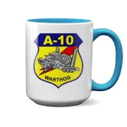 A-10 Thunderbolt II Warthog Logo Light Blue 15oz Mug