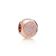 Pandora Rose Gold With CZ Dazzling Droplet Ball Charm #786214PCZ