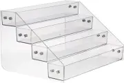Acrylic Spice Rack, Tiered Spice Rack Shelf Seasoning Organizer for Countertop,