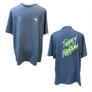 Tommy Bahama Graphic T-Shirt Dockside Blue Tiki Beach Men’s Size Medium NWT