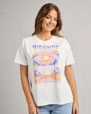 [Rip Curl] Rip Curl Women's Dune Dancer Relaxed T-Shirt in Bone Size XS XS Bone
