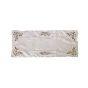 Victoriana Cream Applique Embroidered Table Runner 40 x 90 cm