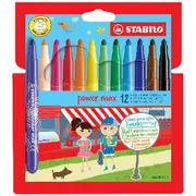 Stabilo Power Max Pens Assorted 12 Pack