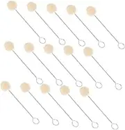 Tofficu 25Pcs Wool Daubers with Handle Durable Leather Dyeing Tools for Stains and Dyes Practical Crafting Supplies for Leather Care and Handcraft Projects