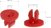 FIT FIAT 10X ENGINE UNDER-TRAY TRIM CLIPS PLASTIC GROMMET NUT