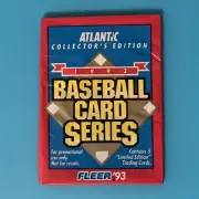 1993 Fleer Atlantic Pack Ryne Sandberg Cubs (Top) Gary Sheffield Padres (Back)