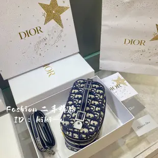 現貨正品 DIOR 迪奧 oblique提花印花化妝包 刺繡logo化妝包 手提包 盒子包