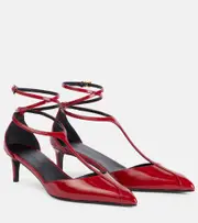 [Khaite] Khaite Mia 45 patent leather pumps AU 4.5 red