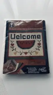 Vintage Latch Hook Rug Kit Welcome Watermelon RagRug 3005 18x24 McNeill NEW