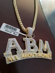 All About Money Pendant 14k yellow over soild Sterling Silver .925 High Demand!!