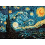 500 Piece Puzzle: Starry Night Vincent van Gogh Jigsaw Masterpiece Art Famous