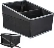 Back Seat Organizer for Kids - Foldable Car Organiser | Auto Interior Storage Box, Back Seat Organizer with Cup Holders for Tools, Toys, Books, Snacks