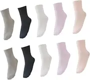 HOUDERCO 5Pairs Combed Socks for Men Women Foot Care Elderly Comfort Maternity Support Breathable Durable Thickened Design for Protection Warmth