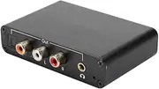 HDMI DAC Audio Converter Black Optical Fiber 3.5mm Stereo Lossless Transmission Digital to Analog for ARC Optical Fiber, Coaxial Input Home Theater(Black)