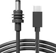 Mini USB C to DC Power Cable, 100W USB Type C Input to Waterproof Jack Charging Cord, 18AWG Satellite Type C to DC Power Extension Cord Replacement for Outdoor