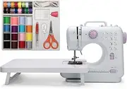 Mini Sewing Machine (Extension stand, Sewing Supplies set included) - Electric Overlock Sewing Machines - Small Household Sewing Handheld Tool PM-005-AU-A19
