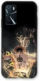 Oppo A16 / A16S Manga One Piece Ace Case - Black