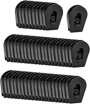 KiBcsLic 50-fold Cable Locking Stopper Replacement Shoe Lace Lock, Large