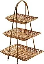 Multifunctional Fruit Plate Jewelry Storage Cosmetics Storage Display Rack Decor Cupcake Stand for Kitchen Wedding Bathroom Party Candy, 2 Tier (Size : 3 Tier)