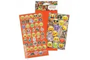 Emoji Assorted Designs Sticker Sheet (Pack of 2) (Multicoloured) (One Size)