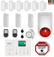 Wireless Home security WiFi app Control DIY Burglar House Office Alarm System