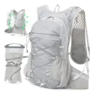 Hydration Backpack, Water Backpack with 2L Leakproof Hydration LIGHT GRAY